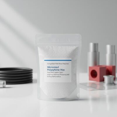 Compatibile con la maggior parte dei polimeri Micronizzata cera di polietilene punto di infiammazione inferiore a 120°C Migliora la lavorazione dei polimeri e le prestazioni superficiali